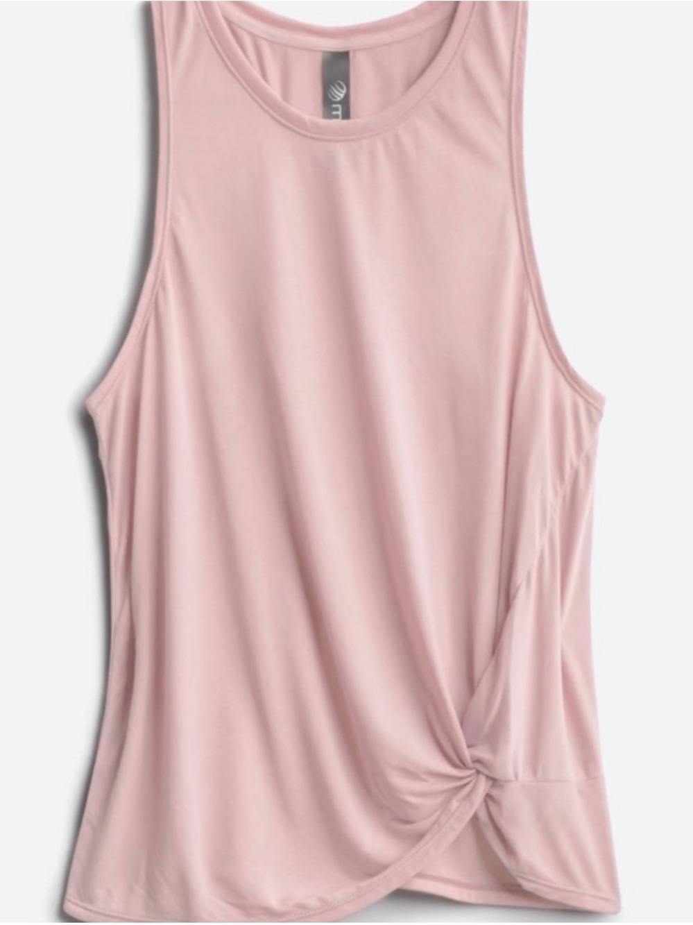 Women’s Twist-Hem Tank Top - Blush Pink